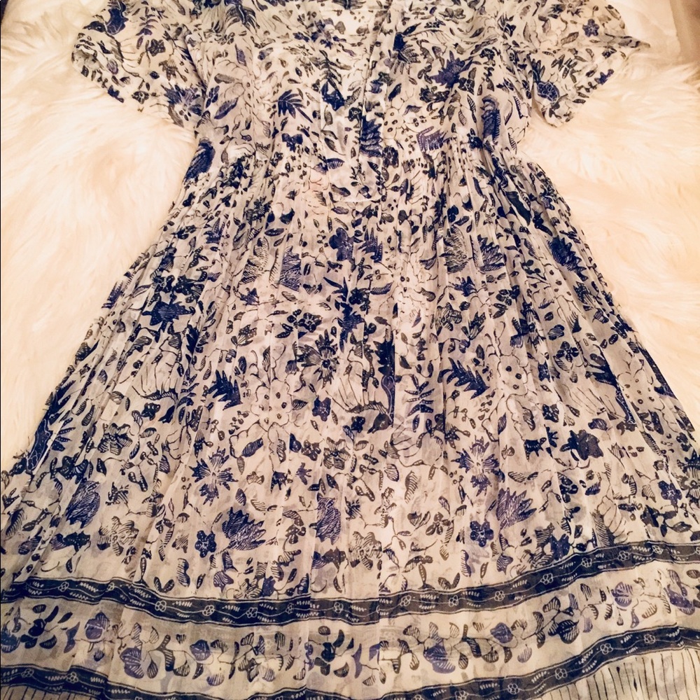 Anthropologie sheer dress